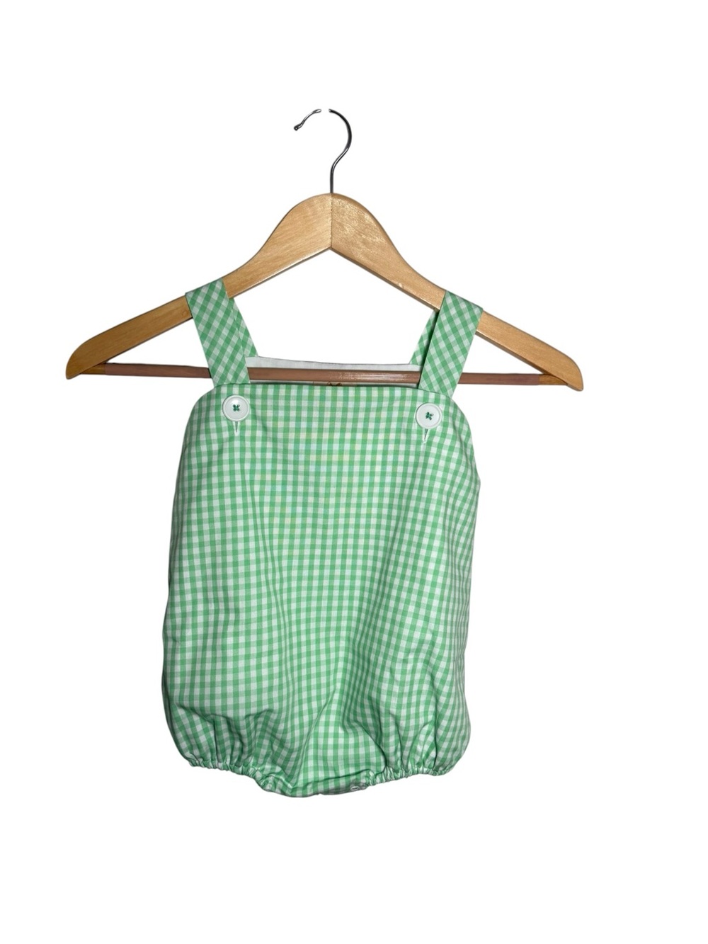 The Beaufort Bonnet Company Bingham Bubble Grafton Green Gingham NWT Size